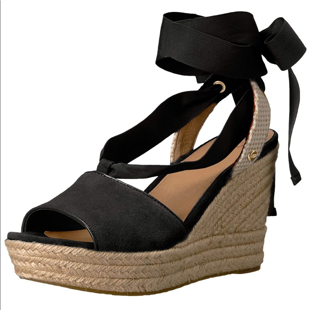 UGG Shiloh Espadrille Wedge Lace-up Sandal